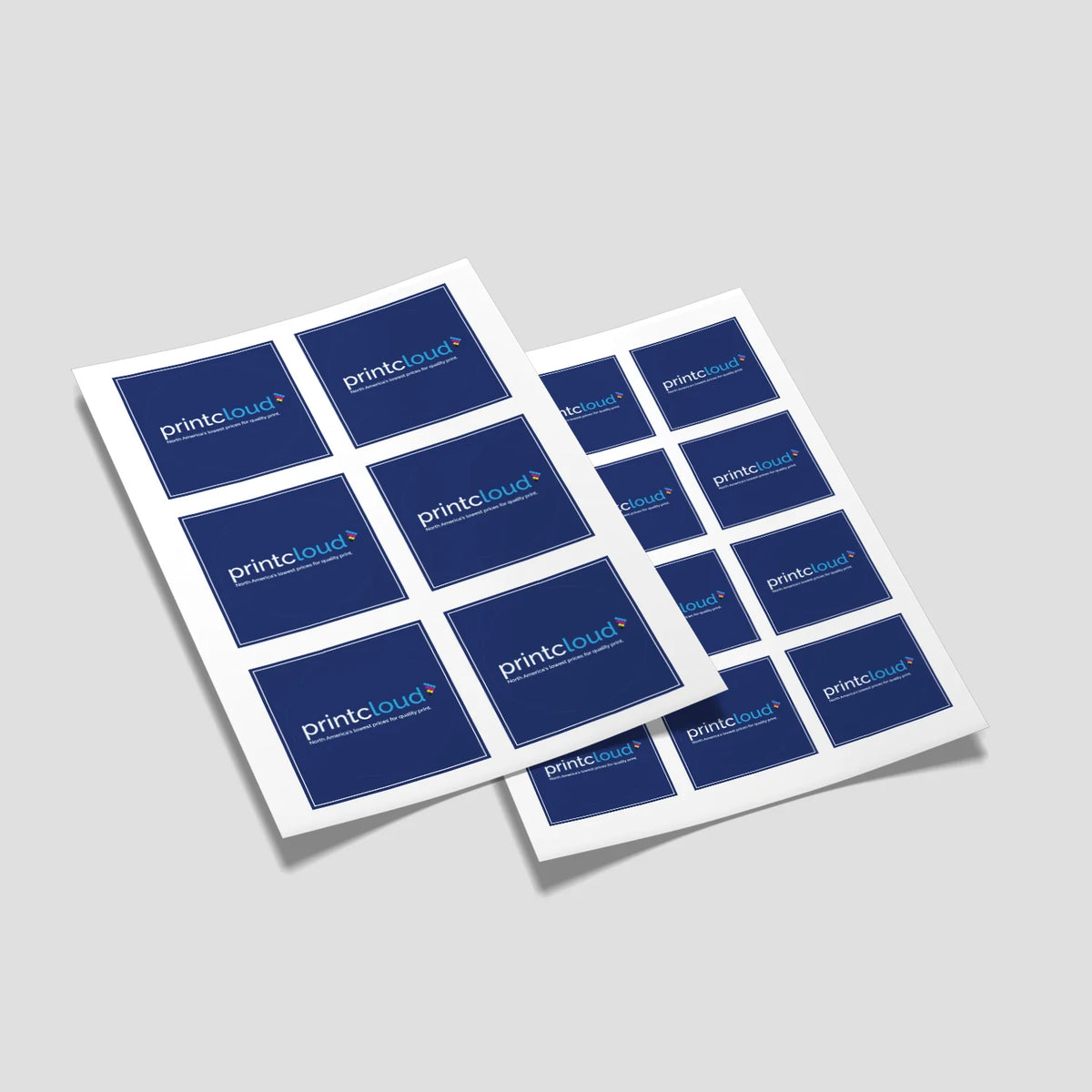 Printed Square Stickers – Postal Box Paradise